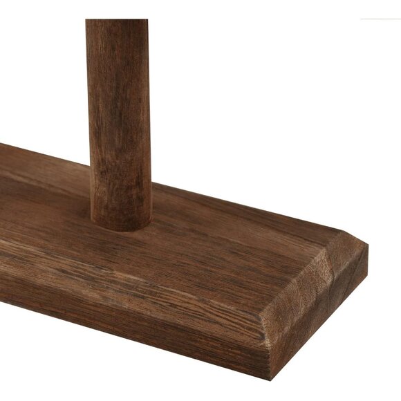 Antique Wooden Jewelry Display Stand - Elegant Rustic Bracelet & Necklace Holder - Picture 7 of 8